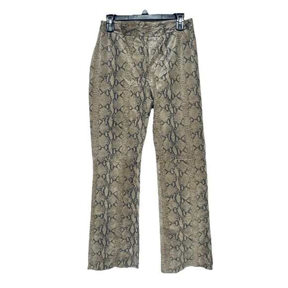 I.N.C. International Concepts Leather Snake Print Pants Women's size 6 - Picture 1 of 4